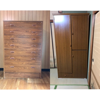 決まりました★謝礼2000円差し上げます★洋服タンス2点の破棄の画像