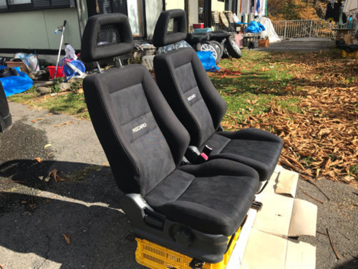 ★keiワークスOEMマツダラピュタSターボ純正レカロシート左右 運転席のみシートヒーター付