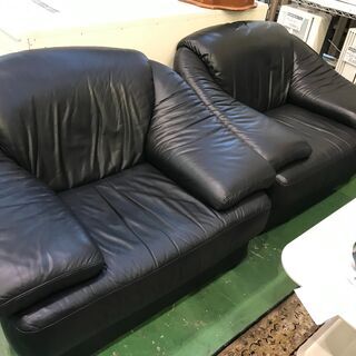 総本革応接ソファセットの画像