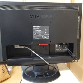 ●手渡しのみ対応●訳あり（台風で一部水没）●人気のＰＣモニター●テレビ機能内蔵（地デジ+ＢＳ）●三菱マルチメディアワイド液晶ディスプレイ●中古完動品●リモコン付き●受信確認してお渡し●の画像
