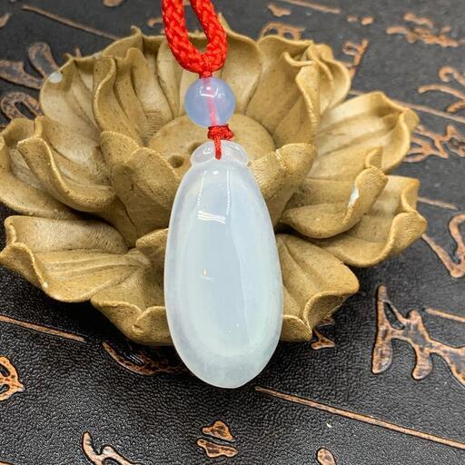 福袋 ネックレス 福瓜 本翡翠 氷ヒスイ 透明色 誕生日プレゼント 縁起物 本物保証2