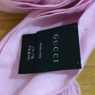 美品　GUCCI  ストール　総柄　ピンク