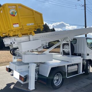 三菱 キャンター PA-FE73DBX 引越リスト車17.5m Aichi ラジコン付き 245kg 平成18年の画像