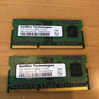 San Mac 4GB(1R×8)×2個中古美品