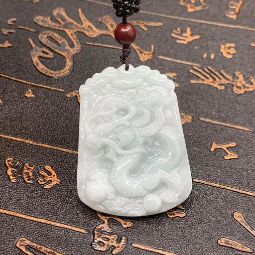 福袋 ネックレス 龍 ドラゴン 本翡翠 ヒスイ 緑 誕生日プレゼント 天然石 本物保証