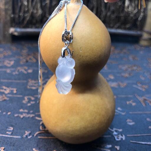 福袋 ネックレス 金魚 本翡翠 氷ヒスイ 誕生日プレゼント 手作り 天然石 鑑別書有