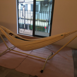 自立型ハンモック　オーガニックコットンの画像