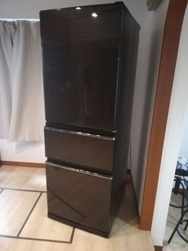 使用期間3年★三菱3ドア冷蔵庫CX シリーズ330L　ブラウン