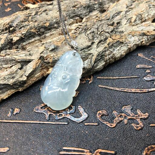 福袋 ネックレス 蓮の葉 本翡翠 氷ヒスイ 誕生日プレゼント 天然石 縁起物 本物保証