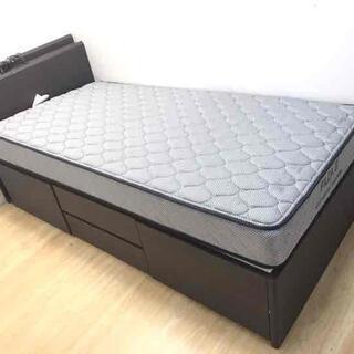 シングルベッドとマットレス  引き出し２枚付き シングルベッド 引き出し付き マットレスサービス