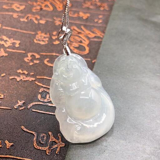 福袋 ネックレス 仏様 本翡翠 氷ヒスイ 氷種 誕生日プレゼント 安産祈願 鑑別書有