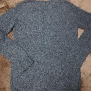 【未使用に近い、ユニクロ】UNIQLO MELANGE ウールセーター Sの画像