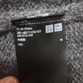 【未使用に近い、ユニクロ】UNIQLO MELANGE ウールセーター Sの画像