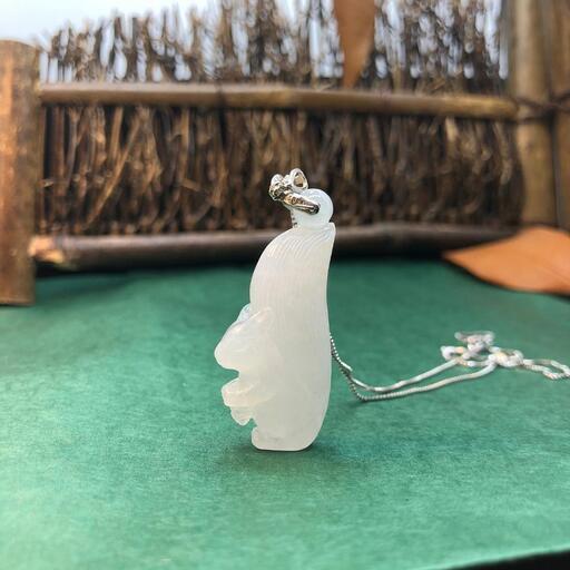 福袋 ネックレス リス 本翡翠 氷ヒスイ 天然石 縁起物 誕生日プレゼント 本物保証