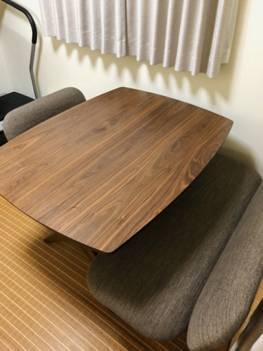 【¥65,000→¥18,000】ダイニングローテーブル+2Pチェア+1Pチェア