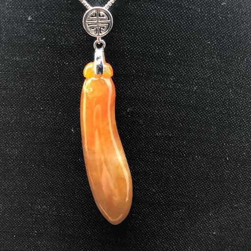 福袋 ネックレス 福瓜 本翡翠 氷ヒスイ 赤色 誕生日プレゼント 縁起物 本物保証