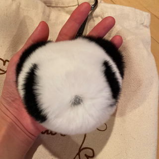 パンダ ファーチャーム  キーホルダーの画像