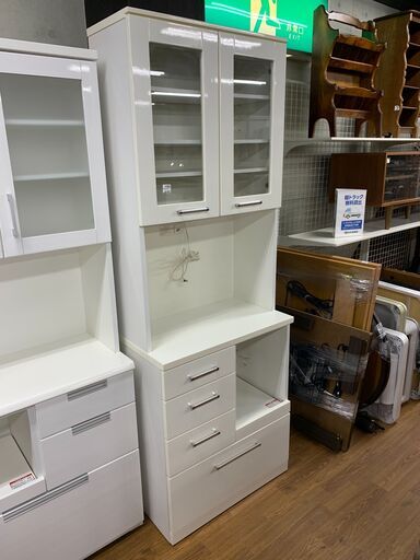 2枚扉レンジボード　ホワイト　シミ・ハガレ有　売場展開中！！！