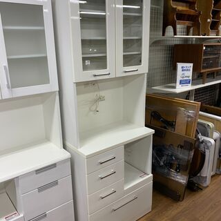 2枚扉レンジボード　ホワイト　シミ・ハガレ有　売場展開中！！！