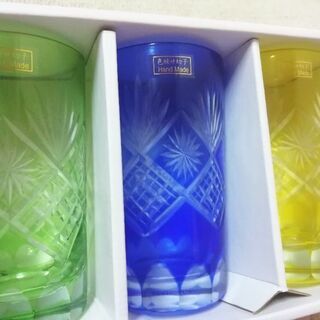 五彩切子　タンブラー　5客の画像