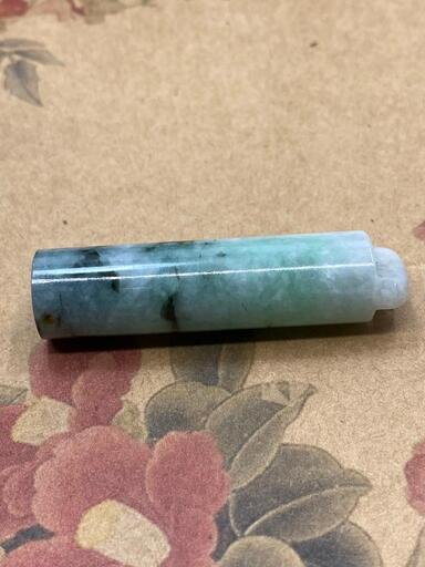 福袋 印鑑 本翡翠 ヒスイ 緑色 誕生日プレゼント 手作り 縁起物 男女兼用 鑑別書有