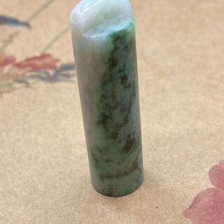 福袋 印鑑 本翡翠 ヒスイ A貨 緑色 二色 誕生日プレゼント 手作り