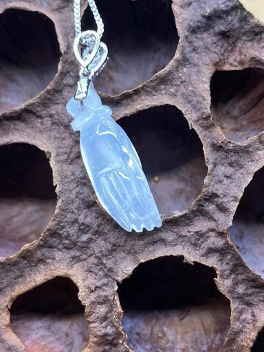 福袋 ネックレス 仏様の手 本翡翠 高級透明感 氷ヒスイ 誕生日プレゼント 鑑別書有