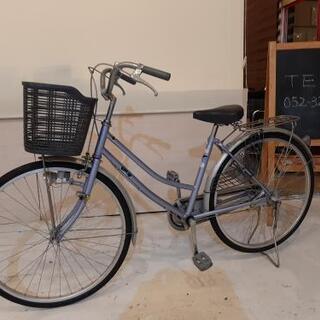 26インチ　自転車　パープル