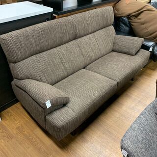 ３人掛けソファー　ブラウン　シミ有　売場展開中！！！
