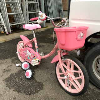 キティーちゃんの子供用自転車