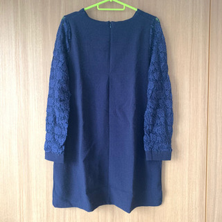 ネイビー　ミニワンピースの画像