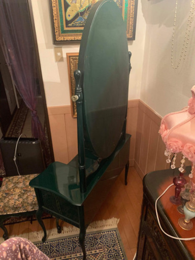 中古アンティークドレッサー西洋クラシカル 猫脚 ドレッサー 鏡台