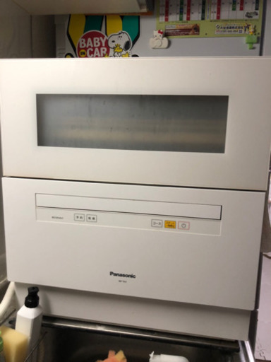 Panasonic食洗機2017年製NP-TH1-w［分岐水栓、シンク台、説明書あり］