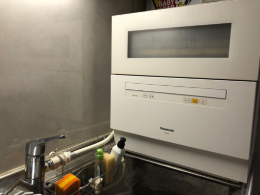 Panasonic食洗機2017年製NP-TH1-w［分岐水栓、シンク台、説明書あり］