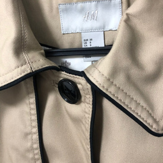 H&M くすみカラー　コートの画像
