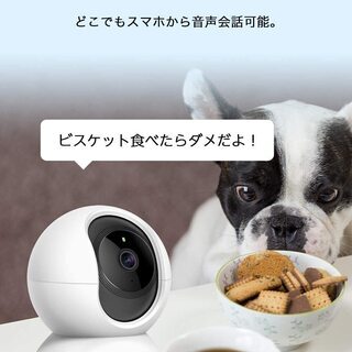 【新品】TP-Link ネットワークWi-Fiカメラ ペットカメラ フルHD 屋内カメラ 夜間撮影 相互音声会話 動作検知 スマホ通知の画像