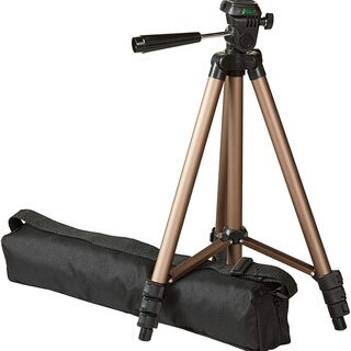 【新品】カメラ三脚 120cm 3段 3WAY雲台 アルミ 収納...