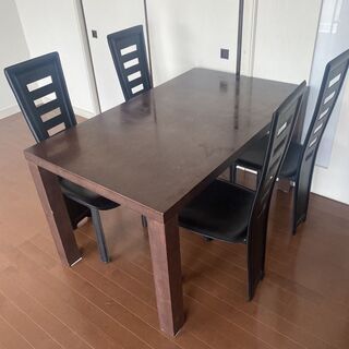 バラ済みダイニングテーブルセット【停止】