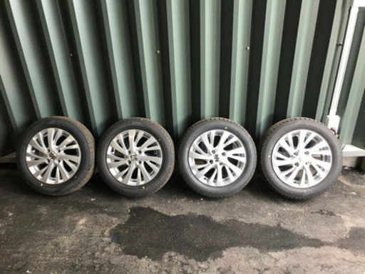 新車外し　スズキ　スペーシアカスタム純正ホイール&タイヤ