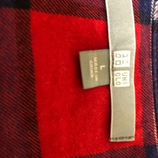 UNIQLOフランネルシャツ　Lサイズの画像