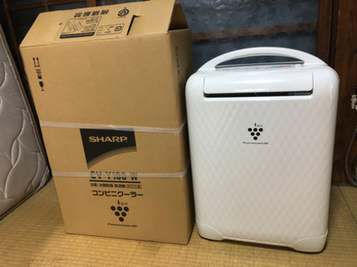 SHARP CV-Y100 冷房 除湿 送風 コンプレッサー内蔵 キャスター付き床置きエアコン