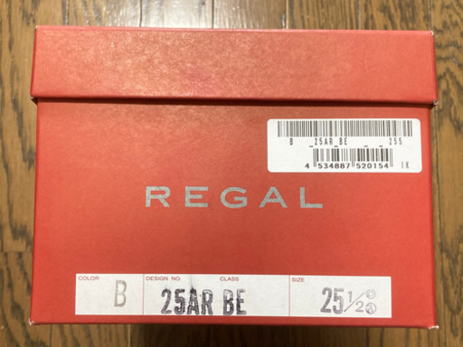 新品　リーガル ストレートチップ  REGAL 25AR BE BLK ブラック