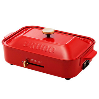 〈新品・未使用〉ブルーノ  コンパクトホットプレート　赤