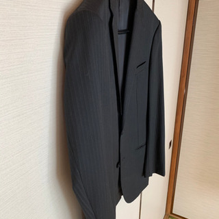 値下げしました！　ブラックバレット黒、細いストライプスーツの画像