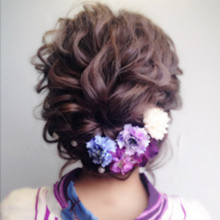 【七五三出張着物着付け】ヘアメイク 承ります