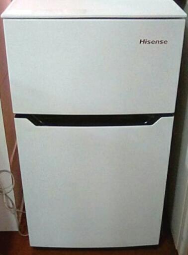2ドア冷蔵庫 93L 2019年製 冷凍冷蔵庫 ハイセンス