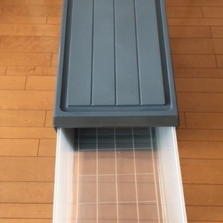 【値下げ】衣装ケース　天馬Fits グレー　１個の画像