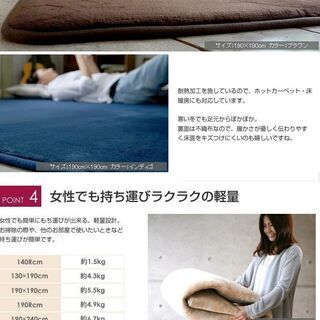 【最終値下げ！約20000円の高級ラグ】190×190　グリーンラグ  低反発 ＆ 高反発の画像