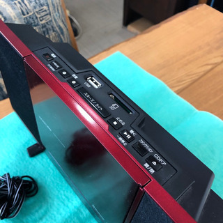 【超美品‼️】コイズミ 2017年製 ステレオCDシステム コンポ Bluetooth/ワイドFM レッド♪の画像