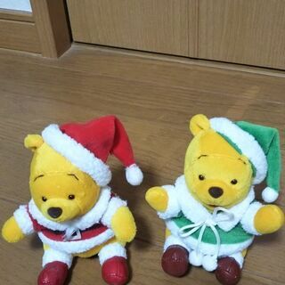 プーさんのぬいぐるみセットの画像